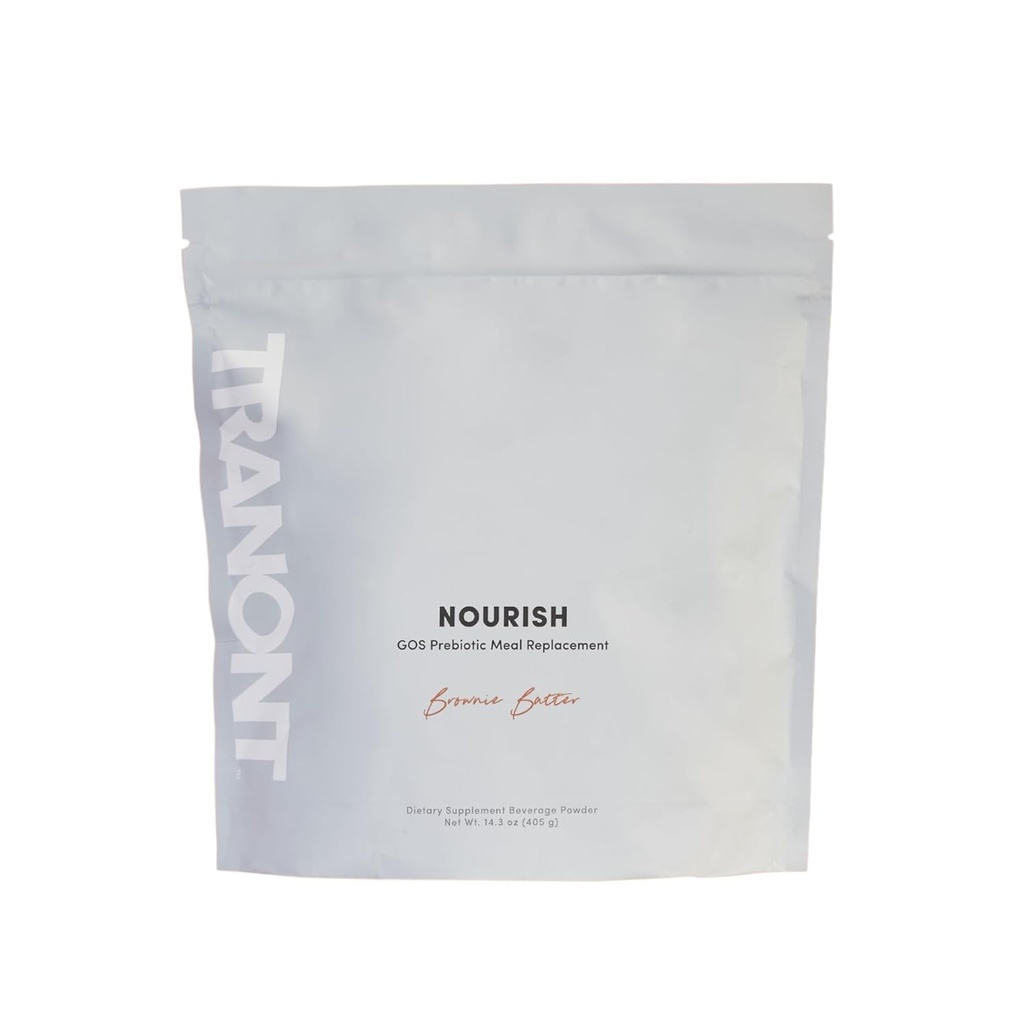 Tranont Nourish GOS Prebiotic 식사 교체 Shake (Brownie Batter, 14.3 온스)