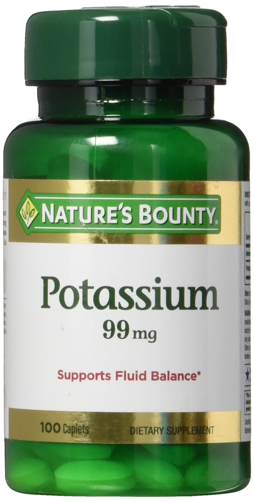 성격의 Bounty 칼륨 Gluconate 99mg의 100개의 모자