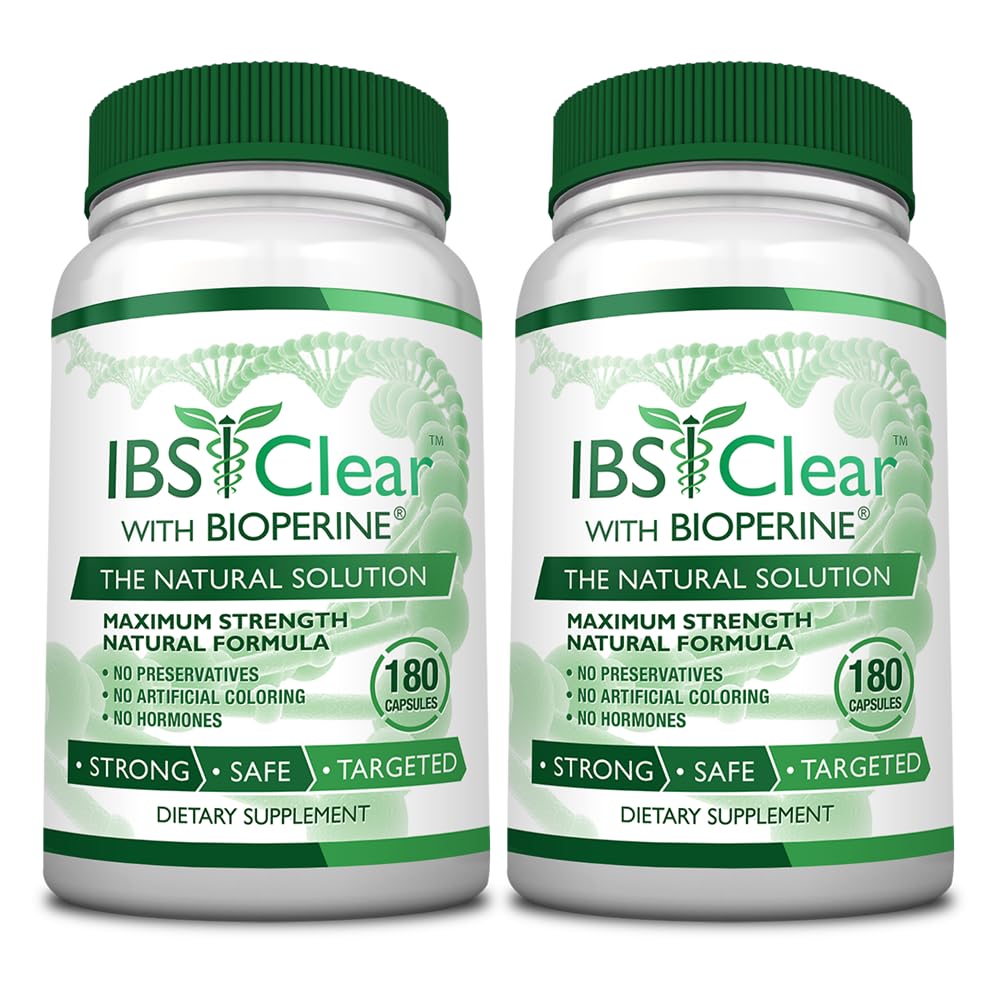 IBS 지원 - 비타민 D, Psyllium Husk, Fennel - 180 캡슐 - 3 개월 공급