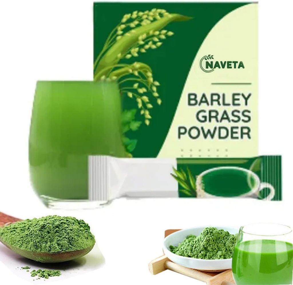Naveta Barley 잔디 분말 100% 순수한 & 유기, Naveta 순수한 유기 배리 잔디 주스 분말 일본, 20 팩/상자 (40 팩)