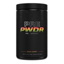 PWDRS 전 운동 분말, 에너지, 펌프, 내구시간 및 힘, Caffeine (Sour Gummy)와 더불어 모든 자연적인 전 운동