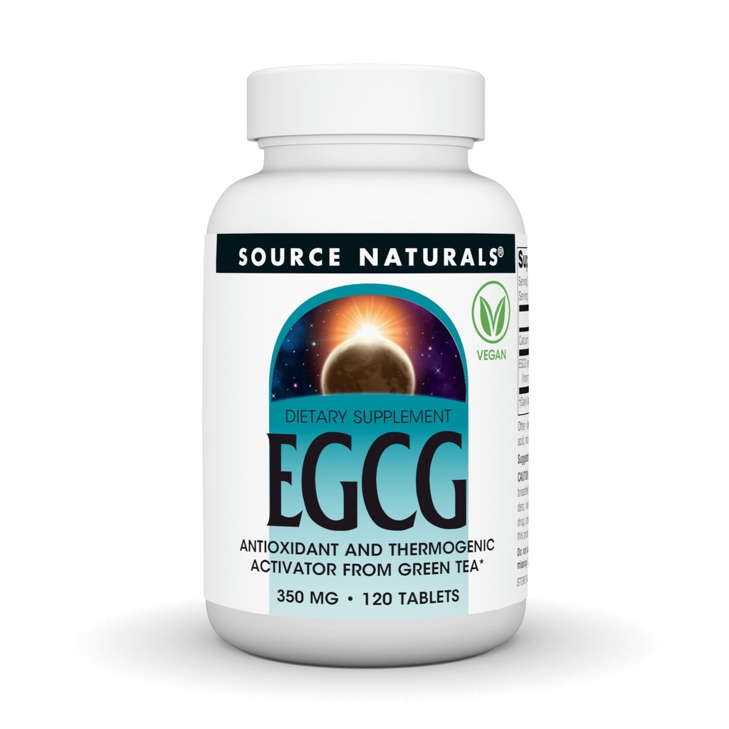 Source Naturals EGCG, 산화 방지제 및 열성 활성제 Green Tea*, 350 mg - 120 정제