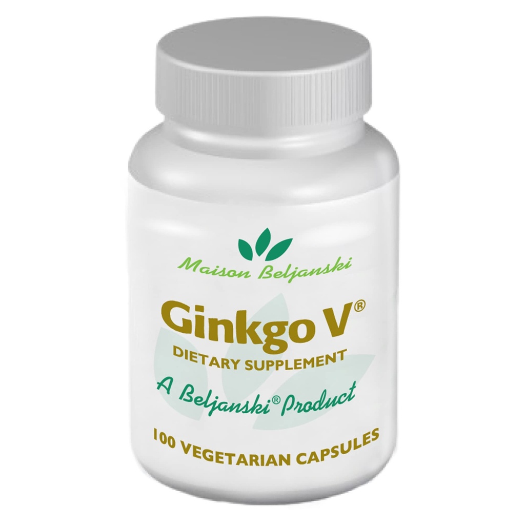 Beljanski® 제품 - Ginkgo V® 다이어트 보충 - Ginkgo Biloba 추출물 - 100 캡슐