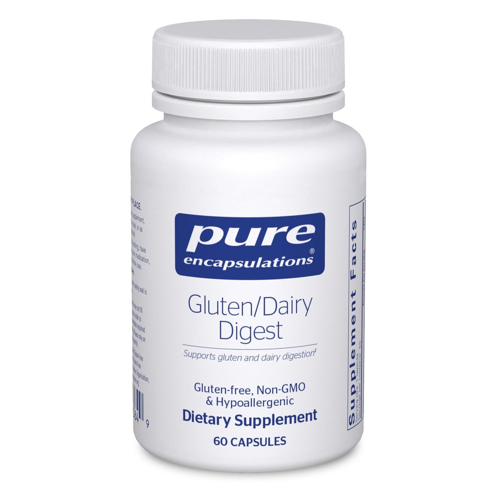 Pure Encapsulations Gluten/Dairy Digest | 건강한 글루텐과 낙농 소화를 지원하는 효소의 독특한 혼합 * | 60 캡슐