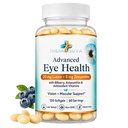 Total Eye Complex - Lutein + Bilberry + Zeaxanthin + Citrus Bioflavonoids - 건강한 눈 120 Softgels, 60 일 공급을 위한 매우 시각 지원 보충교재