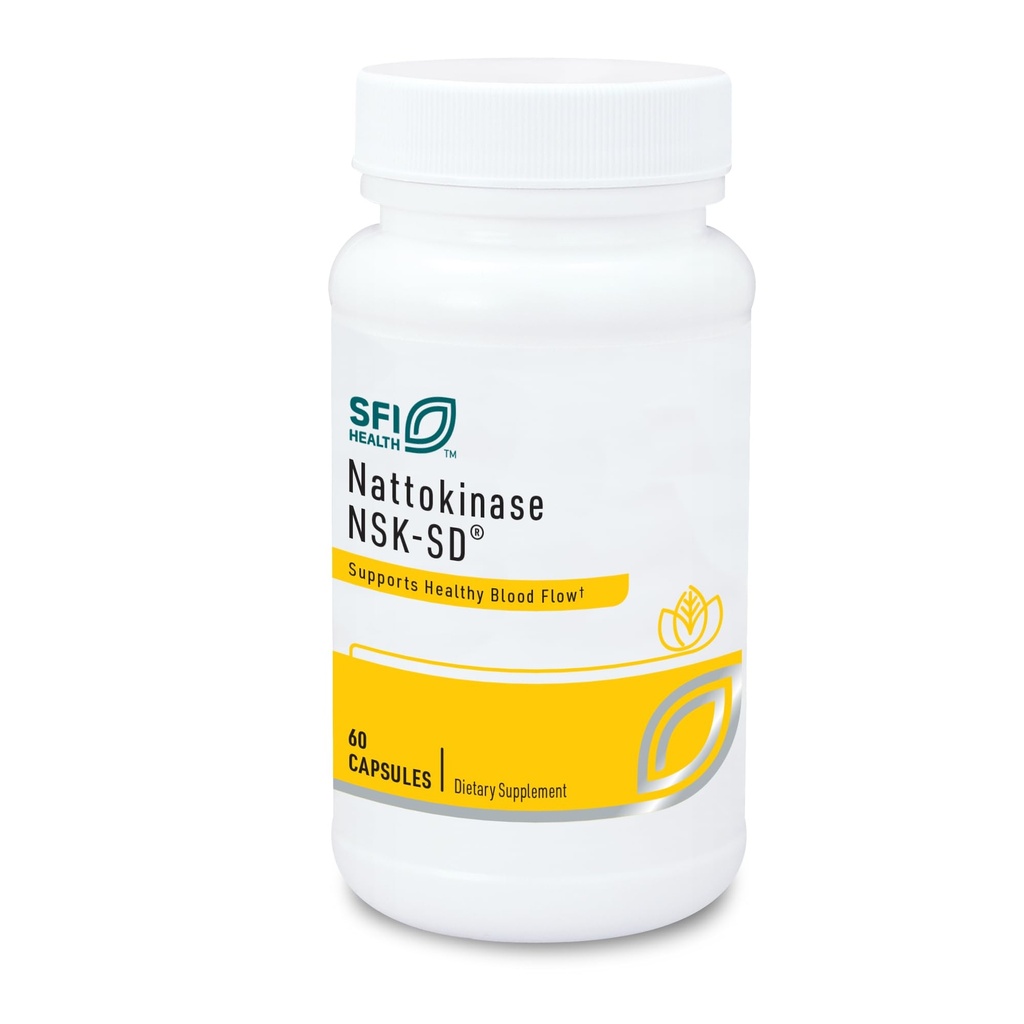 Klaire Labs SFI 건강 Nattokinase NSK-SD - 심장 혈관 지원, 낙농장 & 글루텐 자유로운 (60의 캡슐)를 위한 Proteolytic 효소