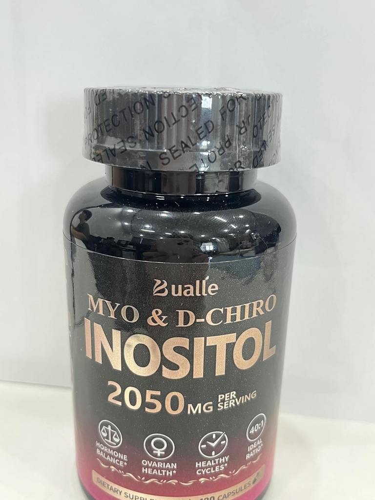 Bualle Myo-Inositol & D-Chiro Inositol Supplement (40:1) 여성 호르몬 균형을위한