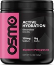 Osmo Active Hydration Electrolyte Powder (20 서빙) - 나트륨, 마그네슘, 칼륨, 탄수화물 및 비타민, 사탕수수수수 - 모든 자연, 3X 패스너 Hydration, Boosts Power & Endurance, 블루 베리