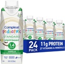 Compleat Pediatric 표준 1.4mL의 식물 기초 영양으로 완전한 Shake의 관 먹이는 공식, 바닐라 풍미, 24 팩
