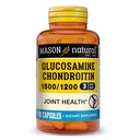 비타민 C를 가진 MASON NATURAL Glucosamine Chondroitin 1500/1200는, 정상 융통성 & Mobility*, 100개의 캡슐, 1 달 공급을 위한 합동 건강을 지원합니다