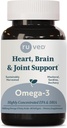 오메가-3 - 오메가 3 물고기 기름, 캡슐 당 1000mg, EPA & DHA 물고기 기름은 여자 & 남자, 심장, 뇌, & 합동 지원을 위한 보충을 보충합니다 - 60 Softgel 캡슐 (1개의 조사)