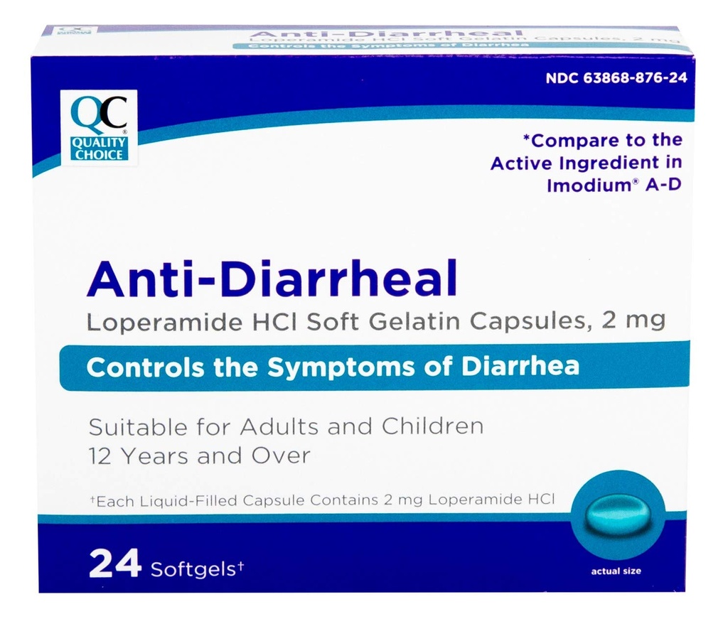 질 선택 Loperamide 2mg 반대로 Diarrheal 24 조사 Softgel