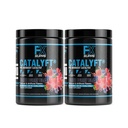 FXSUPPS Catalyft Pre-Workout Powder Drink for Men & Women Blitz Berry Blast Mix with Creatine, Caffeine & Beta-Alanine | 에너지 펌프, 근육 이익 및 초점, 40 서빙 (2-Pack)