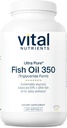 Vital Nutrients Ultra Pure® Fish Oil 350 | 하트, 두뇌, 면역 건강 지원 * | 지속 가능한 Sourced EPA 및 DHA Omega-3 지방산 | 레몬 맛 | 글루텐, 다이리, 소이 무료 | 200 Softgels