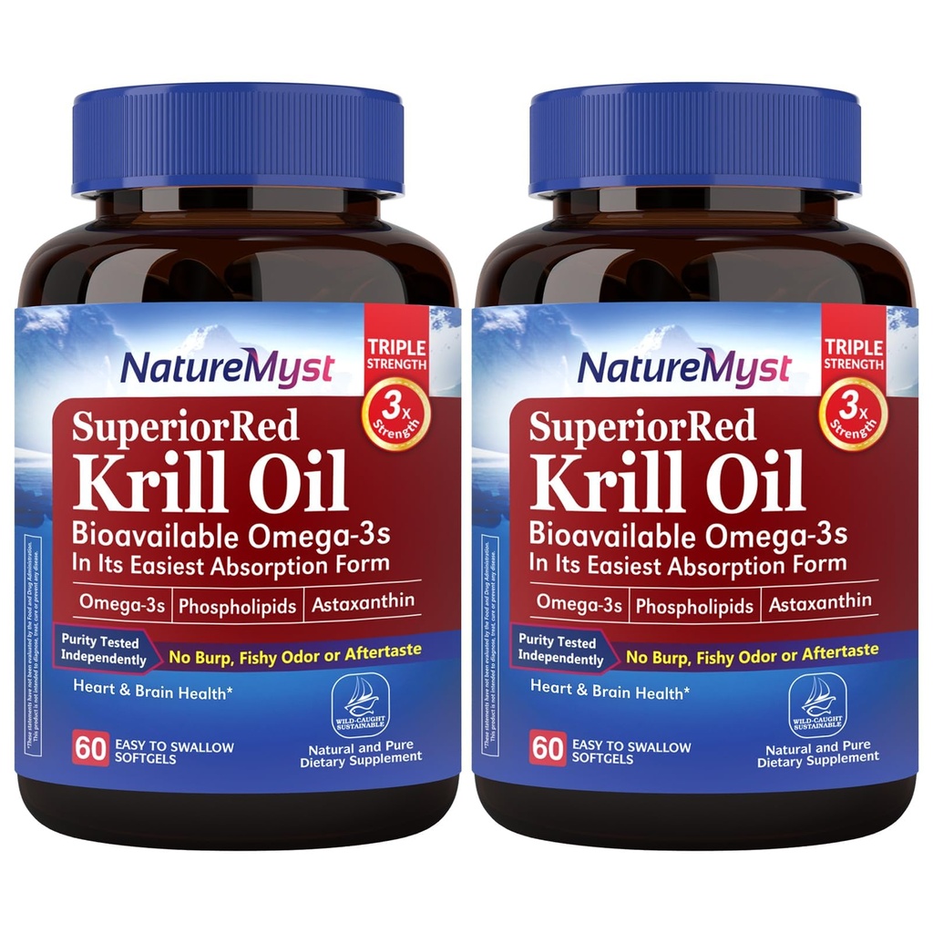 남극 Krill 기름 1000 mg Softgels, Krill 기름 Omega-3s, EPA, DHA, Astaxanthin & Phospholipids, 심장 건강, 120 Softgels, 비 GMO, 미국에서 만드는 글루텐 없음