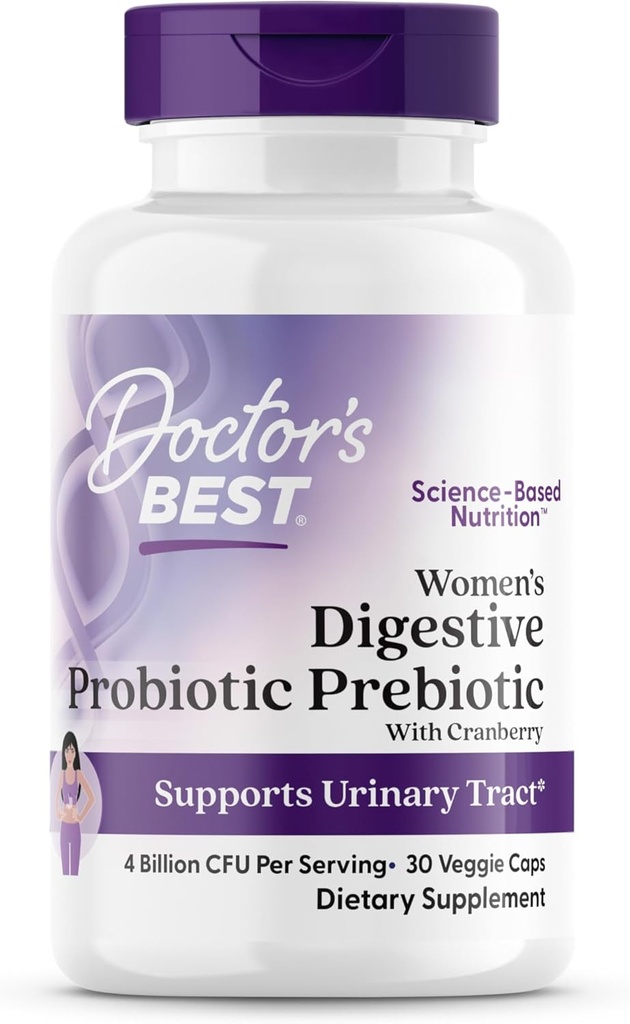 Cranberry와 PreforPro (4 Billion CFU)를 가진 의사의 제일 여자 Digestive Probiotic Prebiotic