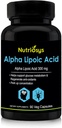 ALA 보충 – 알파 Lipoic 산 300mg | 90 Veg 캡슐 | 유기 산화 방지제 지원 | 알파 Lipoic 산 | 산토 알파 Lipoico | 알파 Lipoic | Lipoic 산 | ALA 캡슐