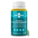 1 A Day Women's Active Metabolism Daily Essential, 여성용 Multivitamin, 대사 지원, 모든 8 B 비타민, 비타민 D, 마그네슘 및 더 많은, 120 카운트 여성용 비타민