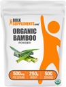 BulkSupplements.com 유기 대나무 분말 - 실리카 보충제, 대나무 보충 - 글루텐 무료, 500mg 서빙 당, 250g (8.8 oz) (팩 1)