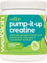 Wellah Creatine for Women (50 서빙, 코코넛 라임) - Dandelion & Cranberry Extract와 크레아틴 Monohydrate