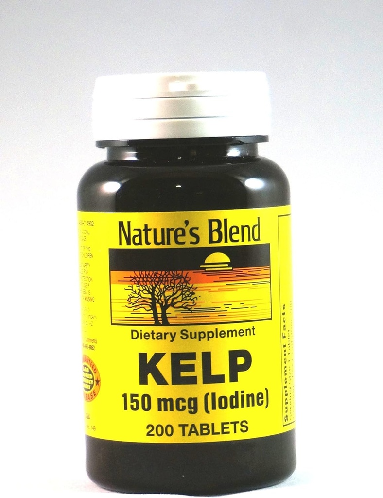 자연의 혼합 Kelp 150 mcg (이오딘) 200 정제