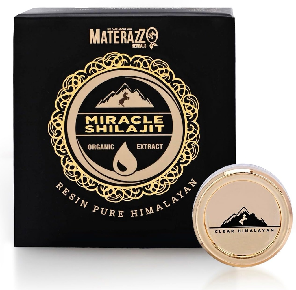 Pure Himalayan Shilajit Resin 10g (1 Pack) - 85 + Trace Minerals, Fulvic Acid의 유기 골드 등급 보충 - Vitality 및 전반적인 웰빙 지원 - 남성 및 여성을위한 이상