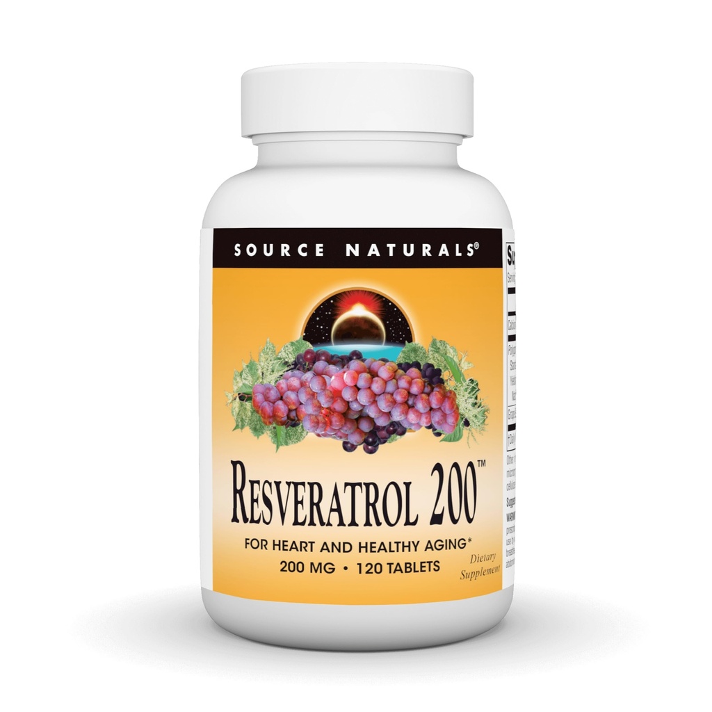 건강한 시효*, 200 mg - 120 정제를 위한 근원 자연적인 Resveratrol 200