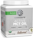 Sunwarrior 유기 MCT 기름 분말 보충교재 중간 사슬 Triglycerides 순수한 코코넛 | Keto USDA 설탕 Soy 글루텐 낙농장 자유로운 비 GMO | 불발한 40의 서빙 활동