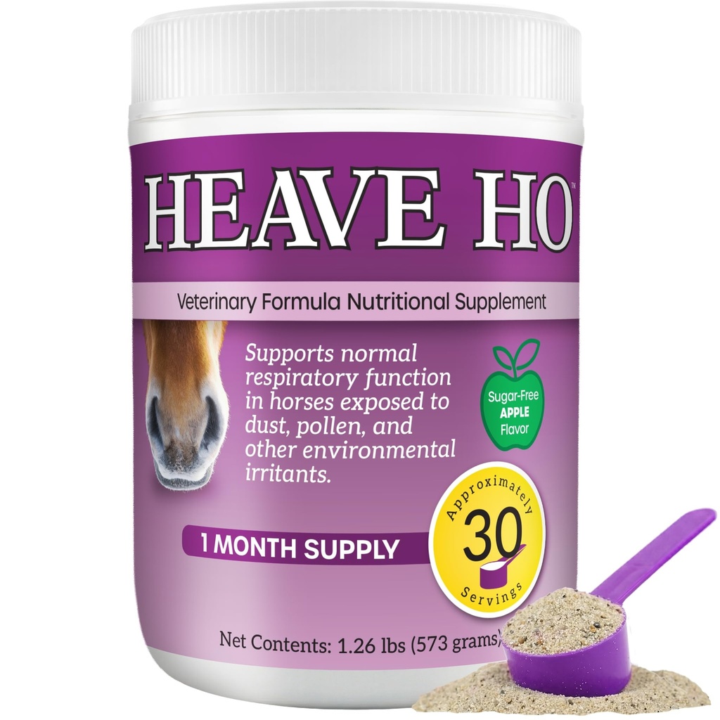 Heave Ho 말 영양 보충 알레르기, COPD, 기침 30 설탕 무료 애플