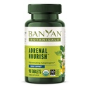 Banyan Botanicals Adrenal Nourish – 유기 Adaptogen 보충교재 - 유기 Ashwagandha, Gokshura & Guduchi*를 가진 자연적인 에너지를 위한 Adrenal 지원 – 90의 정제 – Non-GMO의 지속가능한 근원, Vegan
