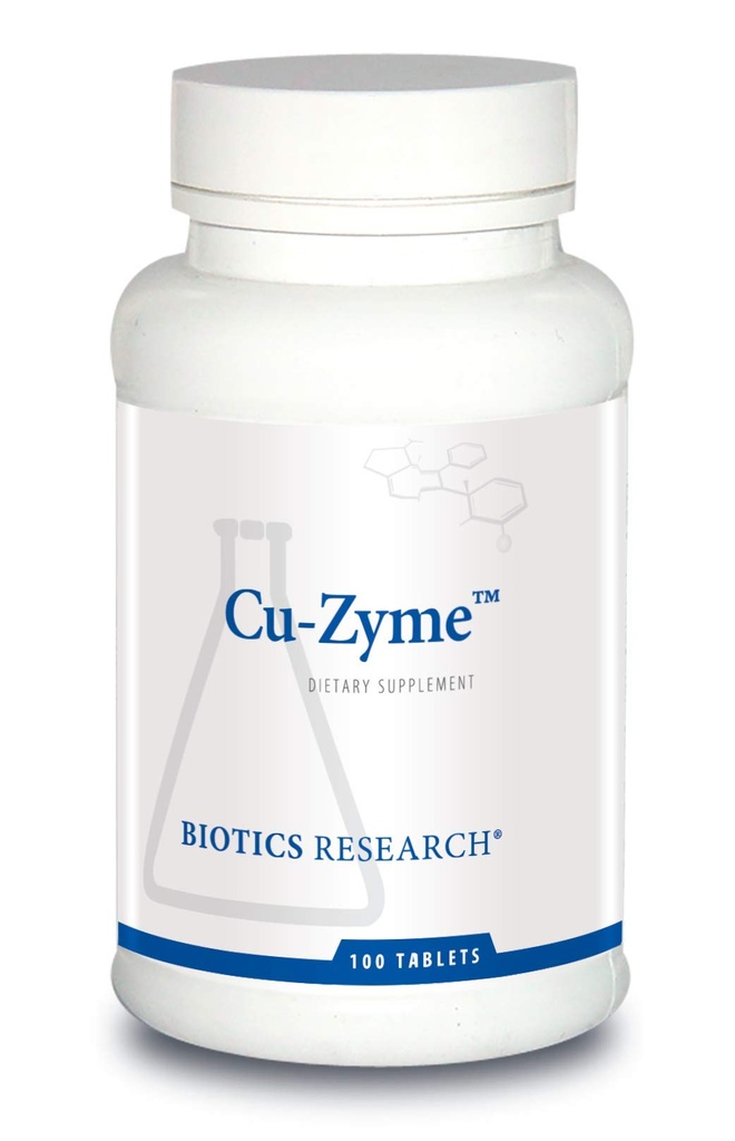 생물 연구 Cu-Zyme 정유, 에너지 대사, 철 흡수, 건강한 뼈, 면역 기능 100 정제