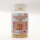 MSM 60 CT Sugar Free Glucosamine Chondroitin Gummies는 합동 건강을 위한 Glucosamine Chondroitin Gummies 세 배 힘 & 성인, 남자 & 여자를 위한 면역성 지원 - 망고 풍미를 해방합니다