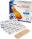 유연한 직물 붕대 - Flex Fabric Adhesive Bandages Finger-Tip Bandages Knuckles 및 손가락 관리를위한 엄지 붕대 및 감염에서 부상을 보호하기 위해 - (100 카운트 박스)