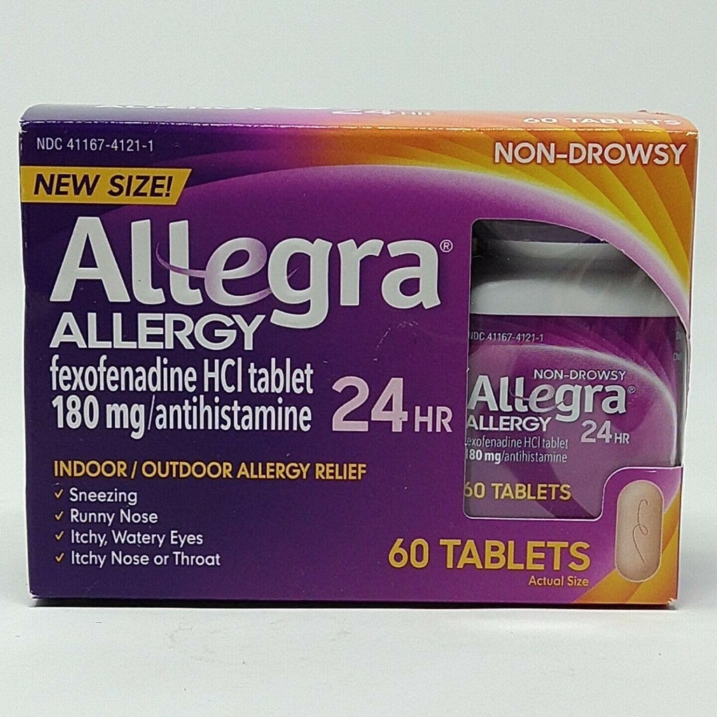 Allegra 알레르기 약물 60 조사
