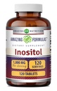 Amazing Formulas Inositol Tablets Supplement | 1000 Mg per 서빙 | 비타민 B8 | 비 GMO | 글루텐 프리 | 미국제 (1 팩, 120 개)