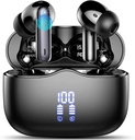 무선 이어폰, Bluetooth 5.3 4 ENC 소음을 가진 귀에 있는 헤드폰은 Mic, HiFi 입체 음향 깊은 베이스 무선 이어폰 40H Playtime, 에서 Ear Earbud Bluetooth 이중 LED 전시 IP7, USB-C를 방수 처리합니다