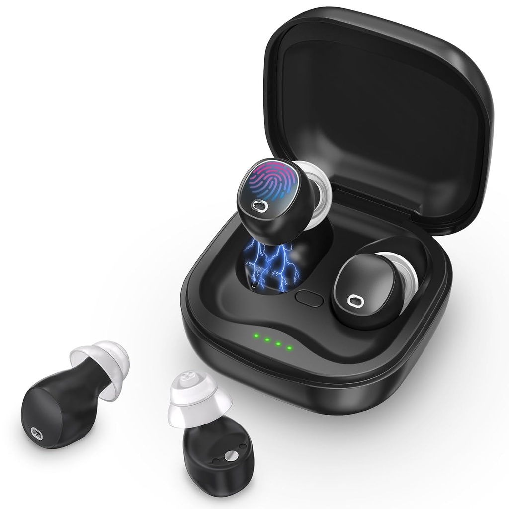 보청기, Touch Volume Control, 16-Channel Digital Hearing 증폭기와 함께 수석 성인을위한 충전식 보청기,Comfort Invisible Fit