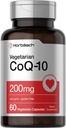 Horbäach CoQ10 200mg | 흑퍼 추출물 | 60 캡슐 | 채식주의, 비 GMO, 글루텐 무료 보충