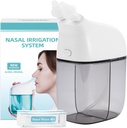 30 사선 패킷, Sinus Rinse Machine, Nose Sinus Cleaner Machine with Water Tank & Waste Collection Tank - Grey