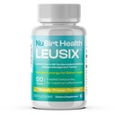 LEUSIX 무게 관리 보충교재 – 특허가 주어진 Leucine + 비타민 B6 공식 – 지원 대사, 뚱뚱한 이용 & Lean 근육 – 120의 정제 (1 달 공급)