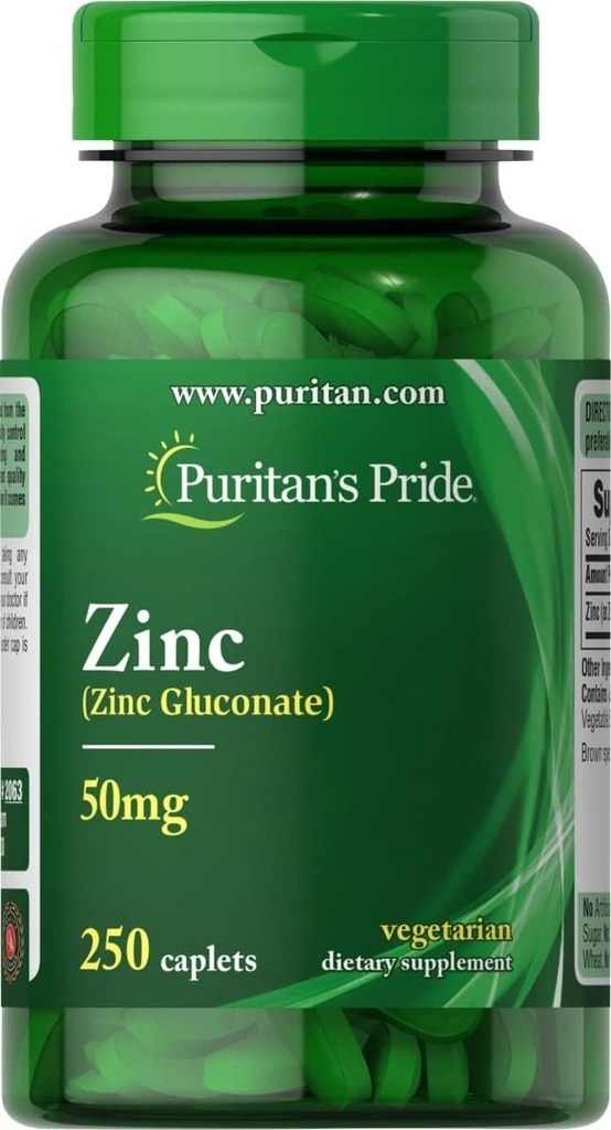 Puritan의 Pride 아연 50 Mg, 250 조사