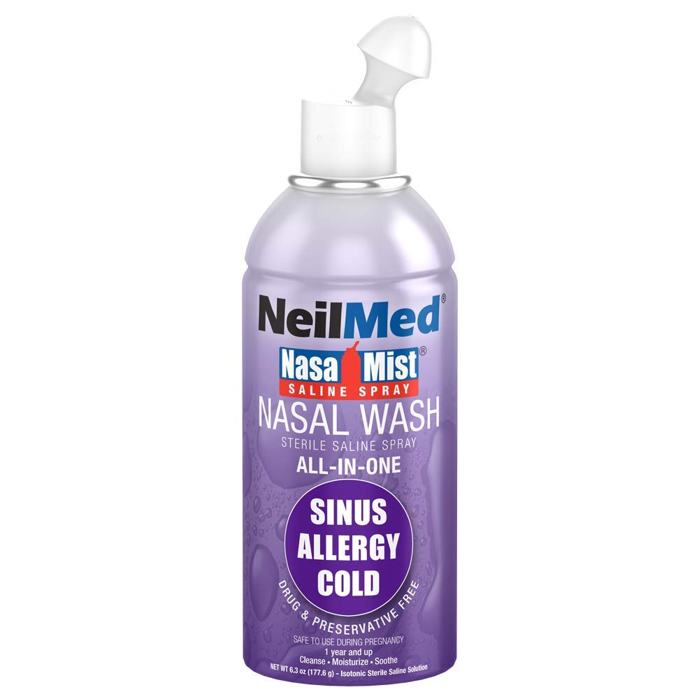 NeilMed NasaMist 모든 하나의 다목적 사선 스프레이, 6.3 Fl Oz