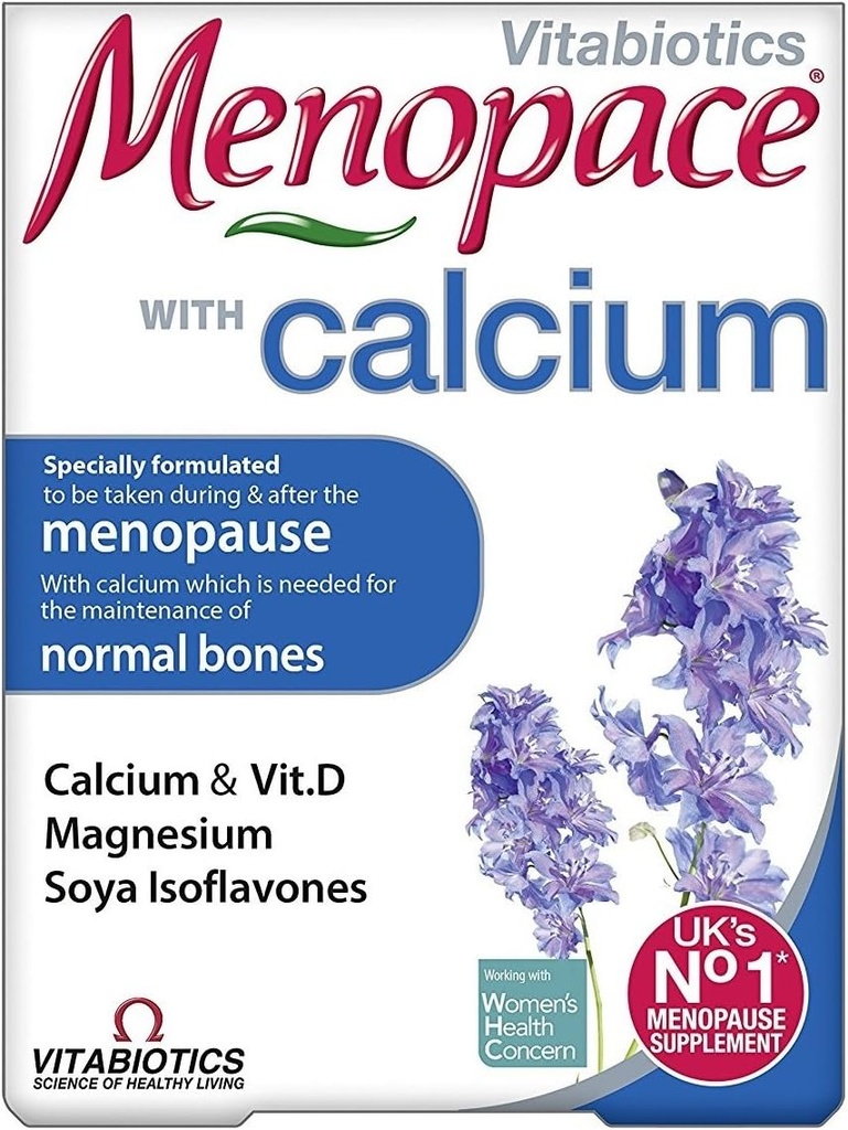 4개 단위 (Bulk 팩) 칼슘 60 정제를 가진 Vitabiotics Menopace