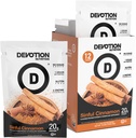 Devotion 영양 단백질 분말 혼합 | 글루텐 무료, Keto Friendly, No Added Sugar | 1g MCT | 20g Whey & Micellar Protein | 12 개 팩렛 (시내 Cinnamon)