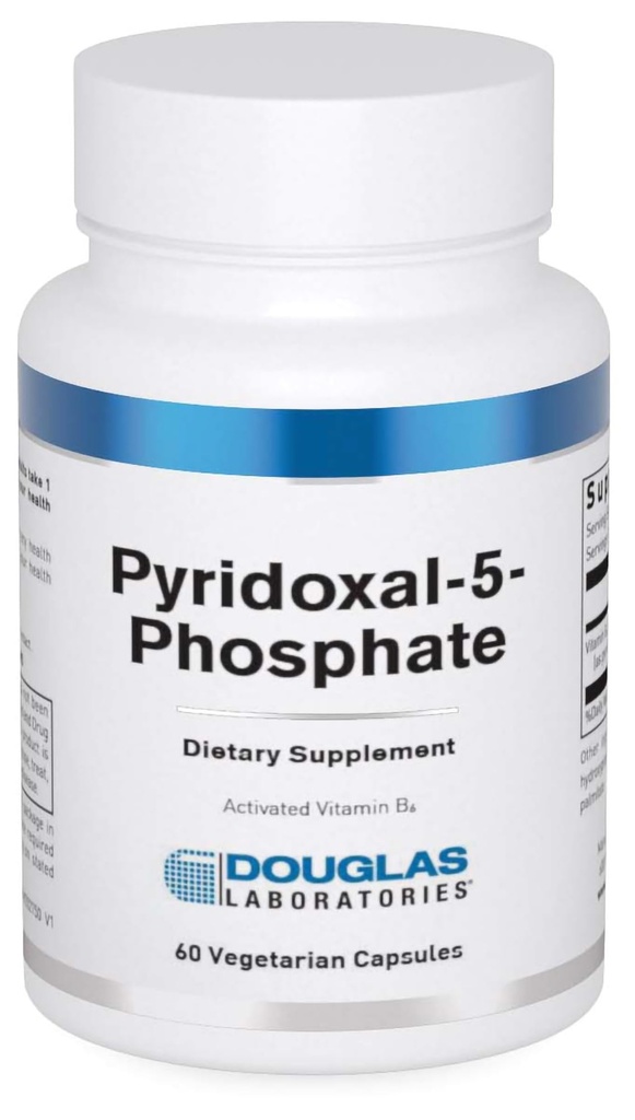 Douglas Laboratories Pyridoxal-5-Phosphate (50 mg.) | 신경 건강 및 심장 혈관 시스템 지원 비타민 B6 | 60 캡슐