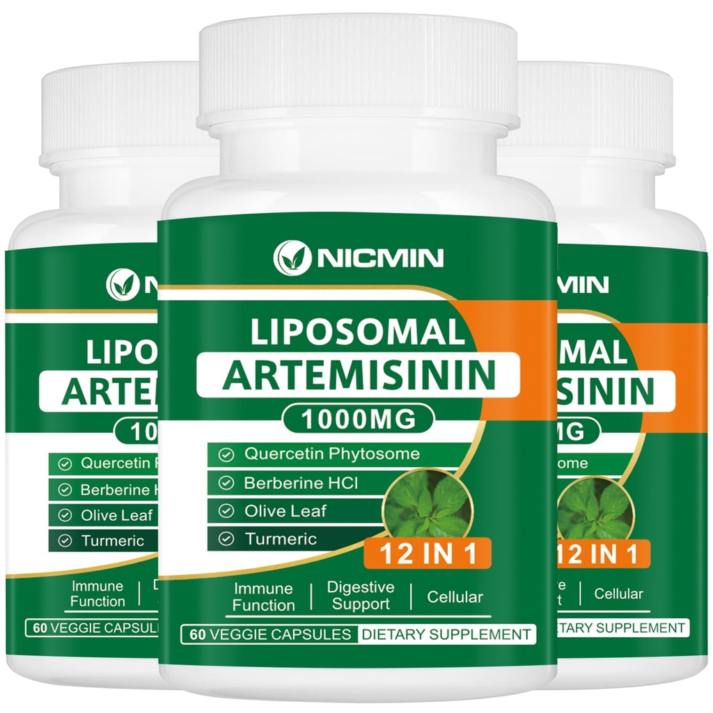 Liposomal Artemisinin 보충교재 1000mg의 200mg Quercetin Phytosome, Antioxidant 180 캡슐을 위한 최대 흡수를 가진 달콤한 Wormwood 추출물