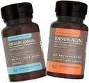 내구시간 제품 EPC 회사 NAD+ Niacinamide B3의 내구시간 500mg 200의 정제 및 ENDUR-ACIN 250mg Niacin - 최선 흡수를 위한 장시간 방출 & 낮은 녹 비타민 B-3, 200의 정제