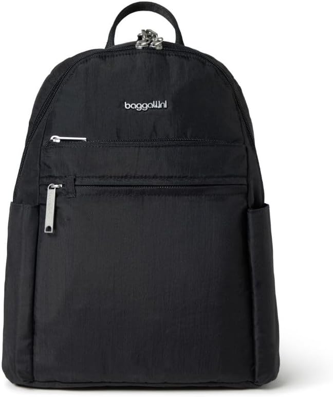 Securtex® Anti-theft Vacation 여행 배낭 10x13 "Slash-Resistant Nylon Daypack w/RFID, 블랙
