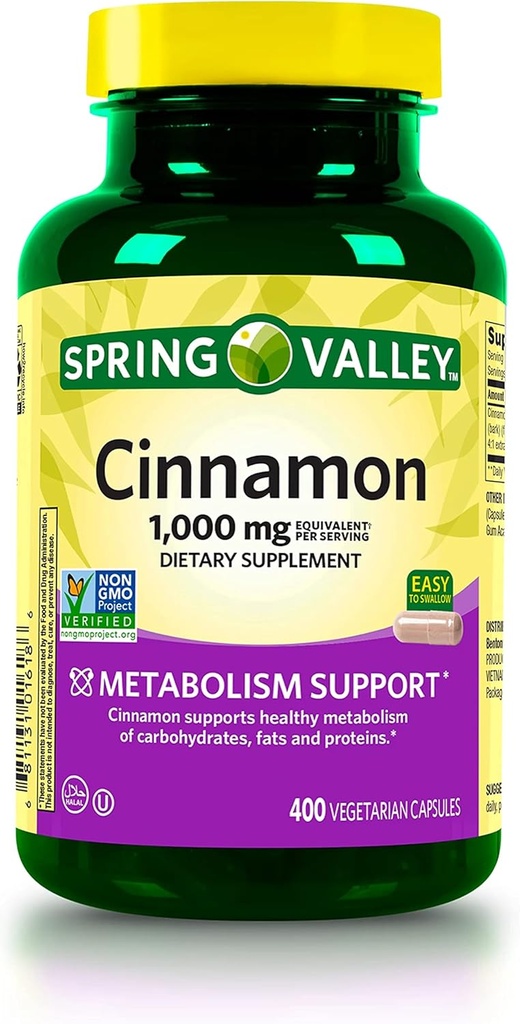jogi cinnamon 규정식 보충교재, 1000 mg 대사 지원 규정식 보충교재 400 조사