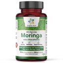 유기농 아우라 모링가 리프 캡슐 | 1500mg - 150 HPMC Veg | 전체 잎 녹색 슈퍼 푸드 영양 | 자연적으로 부스트 메타볼리즘, 에너지, 건강, 체력 | 100 % 순수 안전 모링가 | 비 GMO.
